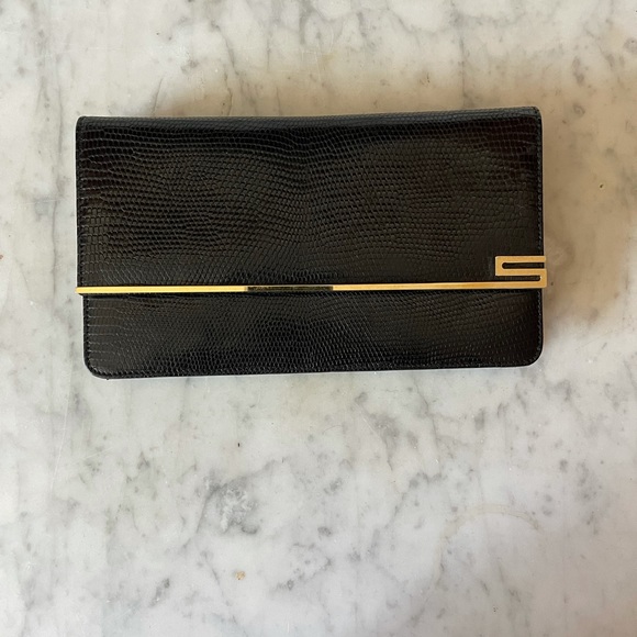 Suarez New York Lizard Black Clutch - Picture 6 of 11